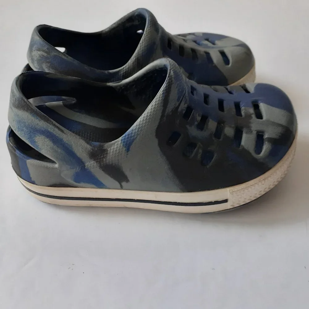 Airwalk Boys Shoes Blue Foam Clog Slip On Size 7.5-8